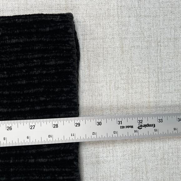 Wilfred Aritzia Chenille V Neck Sweater Women's S Black Tunic Pullover Chunky - Picture 5 of 7